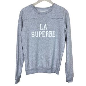 Sezane La Superbe Crewneck Sweatshirt Size Medium